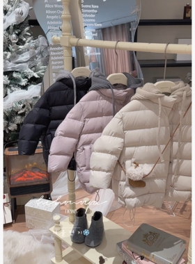 Spring韩国童装2025冬季新款亲子排骨泡芙连帽羽绒服女童保暖外套