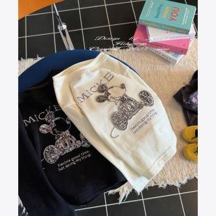 T恤女童长袖 Spring韩国童装 亲子减龄圆领长袖 新款 卫衣 2025年秋季