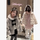 新款 Spring韩国童装 2025冬季 亲子高定环保草草仿貂毛女童绒绒外套