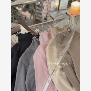 女童针织衫 Spring韩国童装 亲子木耳高领高弹打底衫 新款 2025年冬季