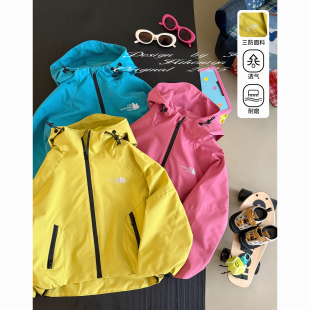 亲子彩色三防软壳冲锋衣女童防风外套 新款 Spring韩国童装 2025秋季