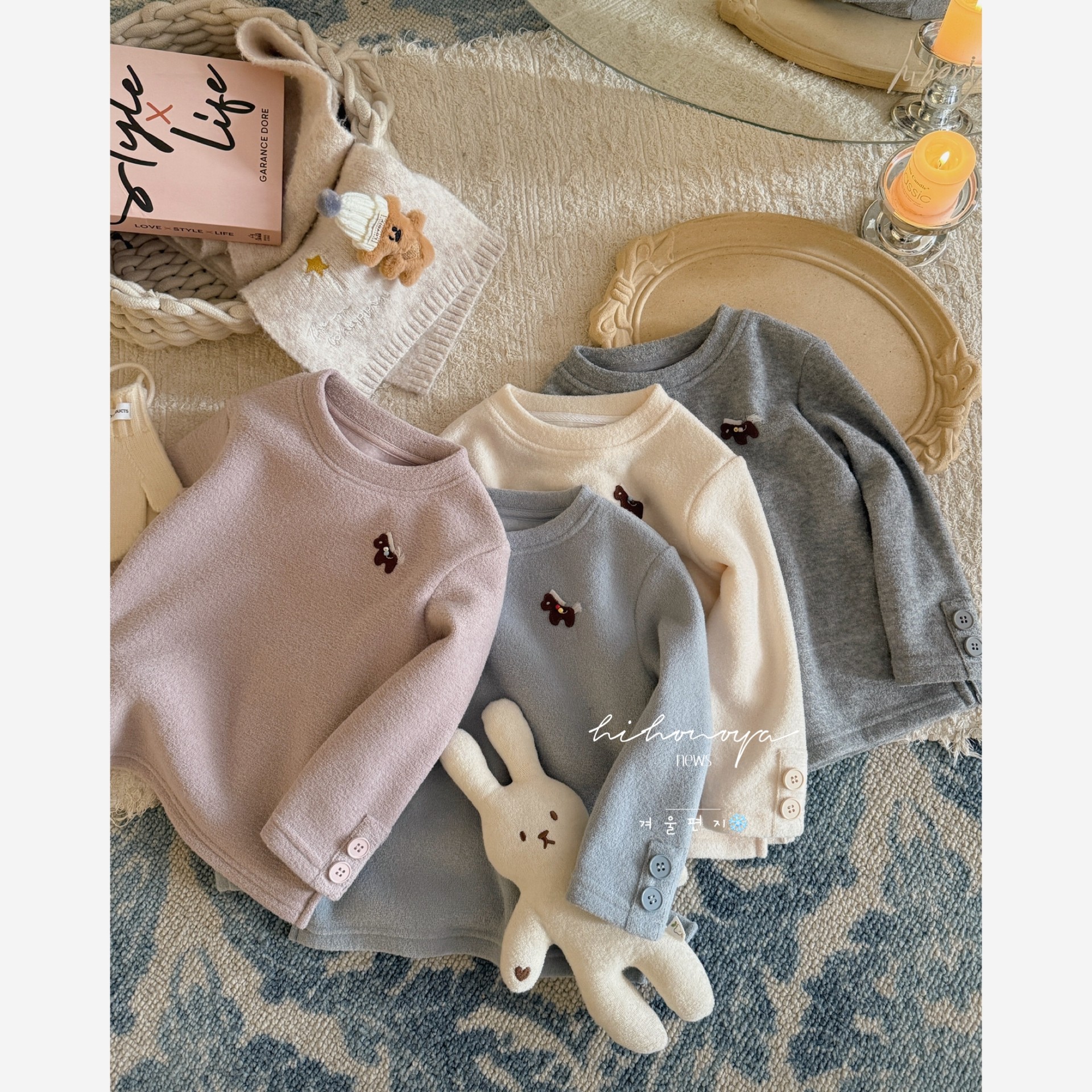 Spring韩国童装2025冬季新款亲子双面绒纽扣羊毛打底衫女童针织衫,童装/婴儿装/亲子装,T恤,淘宝优惠券,粉丝福利购,淘宝优惠卷