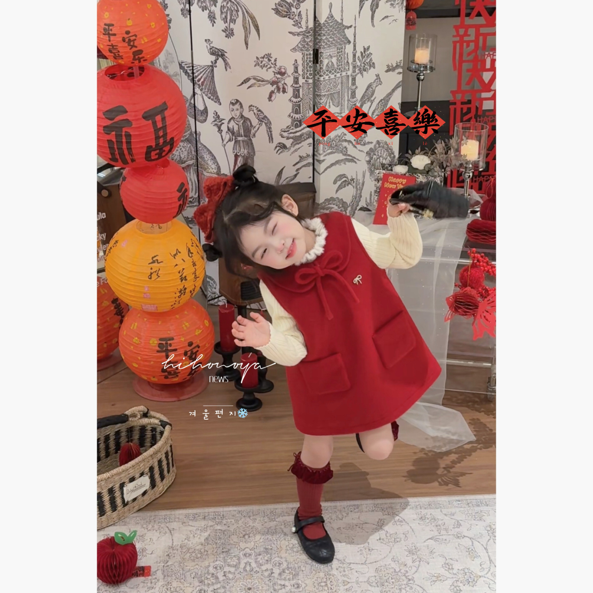Spring韩国童装2025年冬季新款亲子新年红绵羊绒背心裙女童连衣裙,童装/婴儿装/亲子装,连衣裙,淘宝优惠券,粉丝福利购,淘宝优惠卷