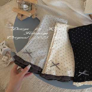 女宝宝波点直筒休闲裤 女童喇叭打底裤 2025春夏新款 Spring韩国童装