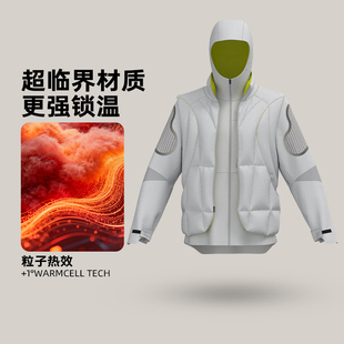 361山纹甲运动外套男2025冬季新款三合一绒里外套可拆卸保暖服