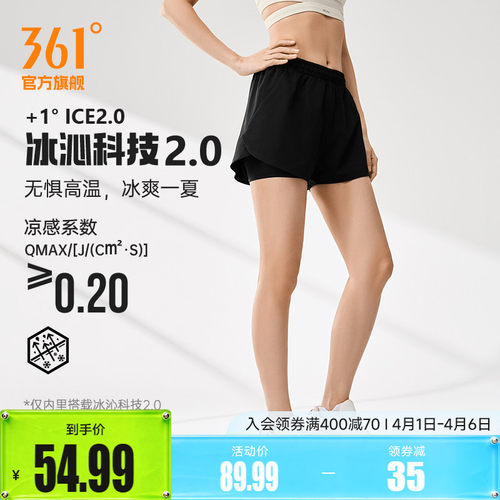 361吸汗透气防走光跑步短裤女