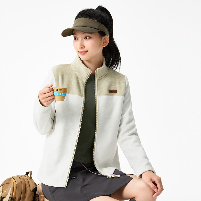 361运动针织外套女2026夏季新款摇粒绒外套舒适常规上衣