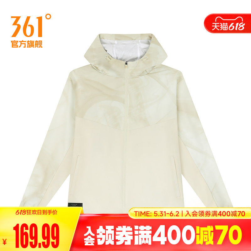 361度男装2026夏季新款单风衣常规舒适运动外套