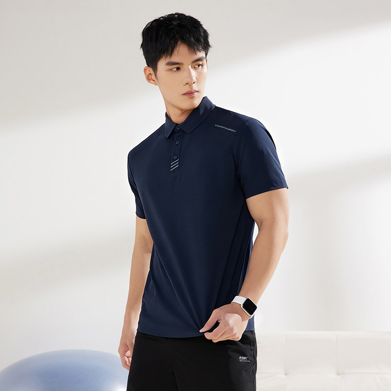 361运动t恤男2026夏季冰感原纱防晒POLO衫商务翻领短袖652624104