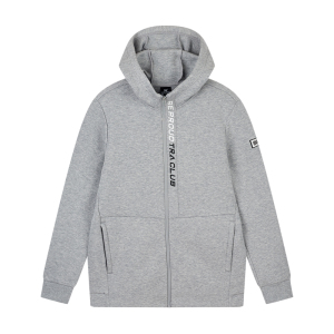 361度运动卫衣男2024冬季新款连帽开襟卫衣常规舒适上衣