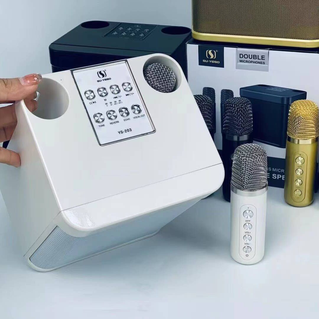 SU&middot;YOSD品牌YS-203KTV音箱套装唱歌设备卡拉OK蓝牙音箱麦克风套