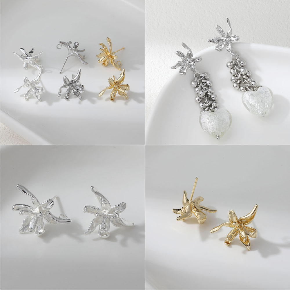 14K电镀真金保色小众清新花朵耳钉耳饰diy手作材料配件,饰品/流行首饰/时尚饰品新,其他DIY饰品配件,淘宝优惠券,粉丝福利购,淘宝优惠卷