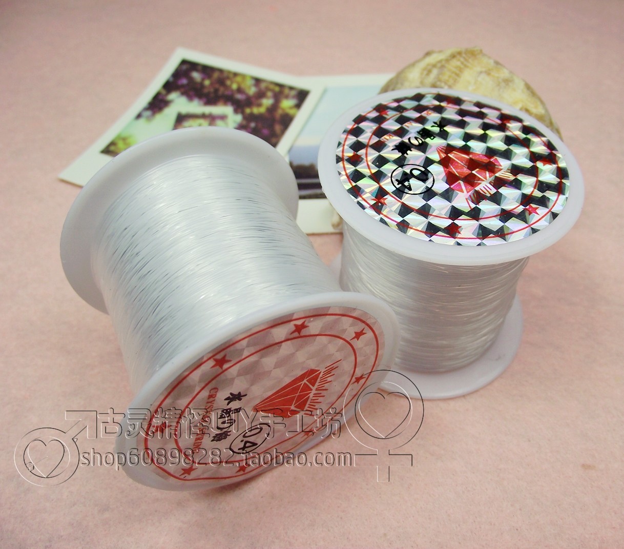 diy手工无弹力水晶透明串珠线材