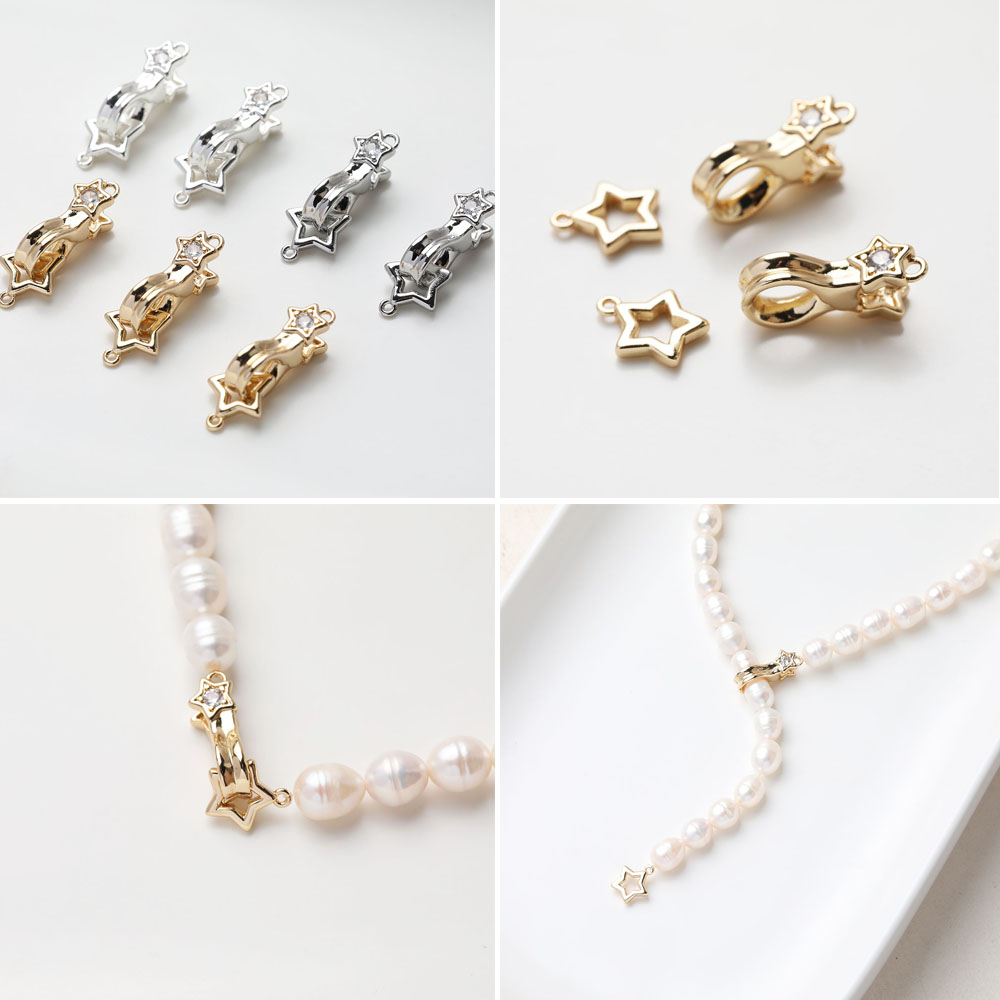 古灵精怪手工坊铜材质五角星扣