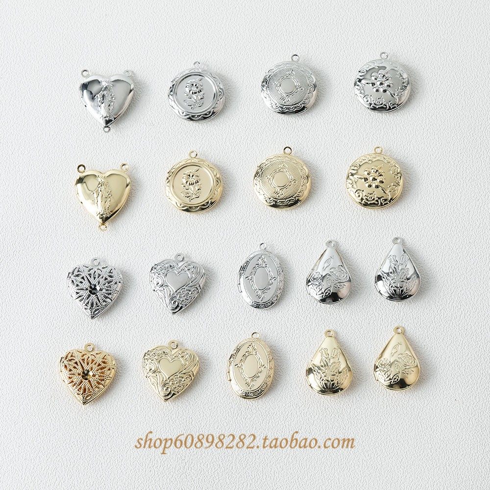 14K包金 复古印花相框吊坠diy项链手链耳饰吊坠手作配件,饰品/流行首饰/时尚饰品新,其他DIY饰品配件,淘宝优惠券,粉丝福利购,淘宝优惠卷