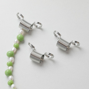 串珍珠止珠夹子玉石玛瑙米珠串珠绕线手链项链串珠防滑落