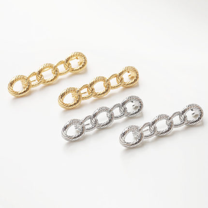 14K电镀真金保色链条胸针diy手作材料配件