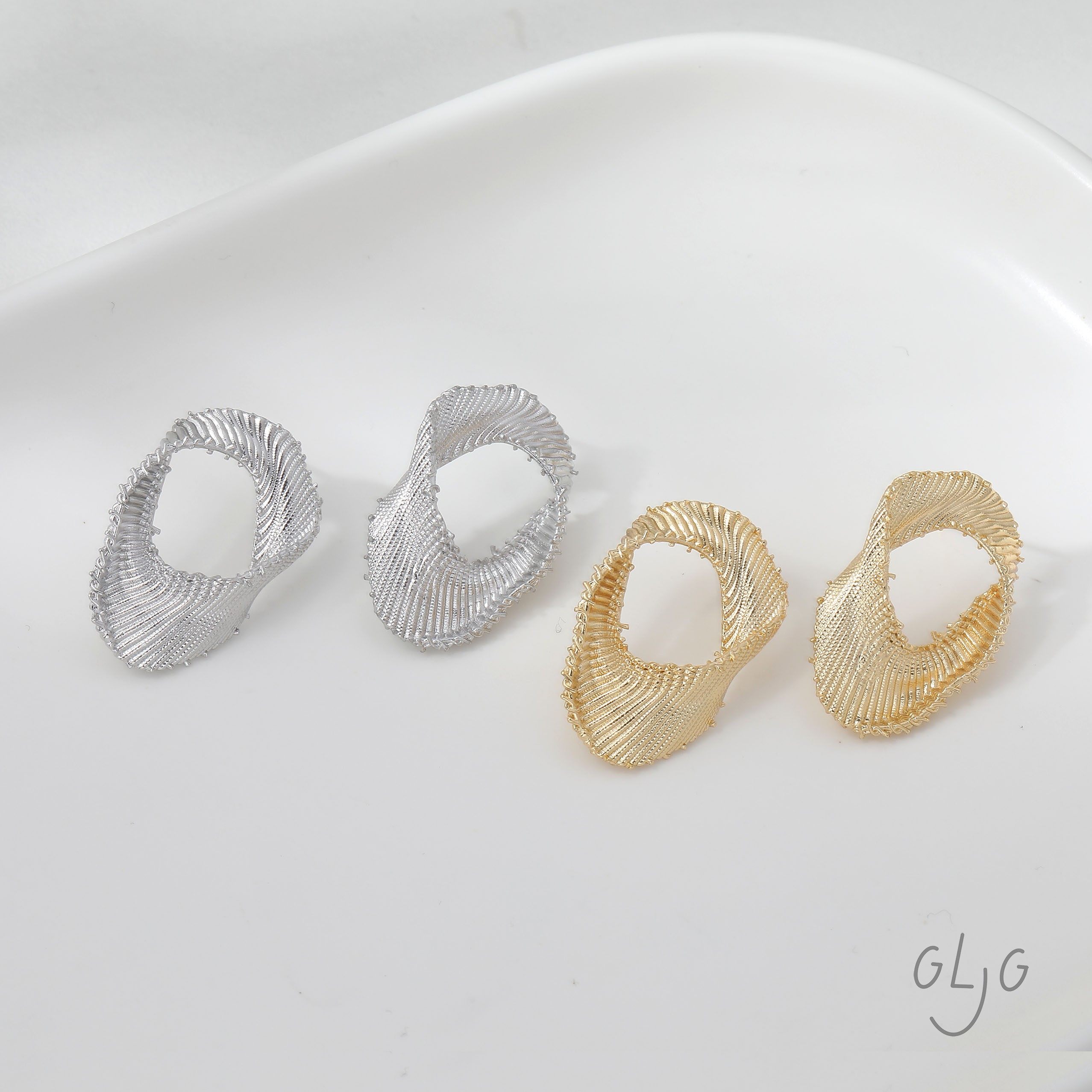 14K电镀真金保色欧美风不规则椭圆编织面耳钉diy手作耳饰材料配件,饰品/流行首饰/时尚饰品新,其他DIY饰品配件,淘宝优惠券,粉丝福利购,淘宝优惠卷