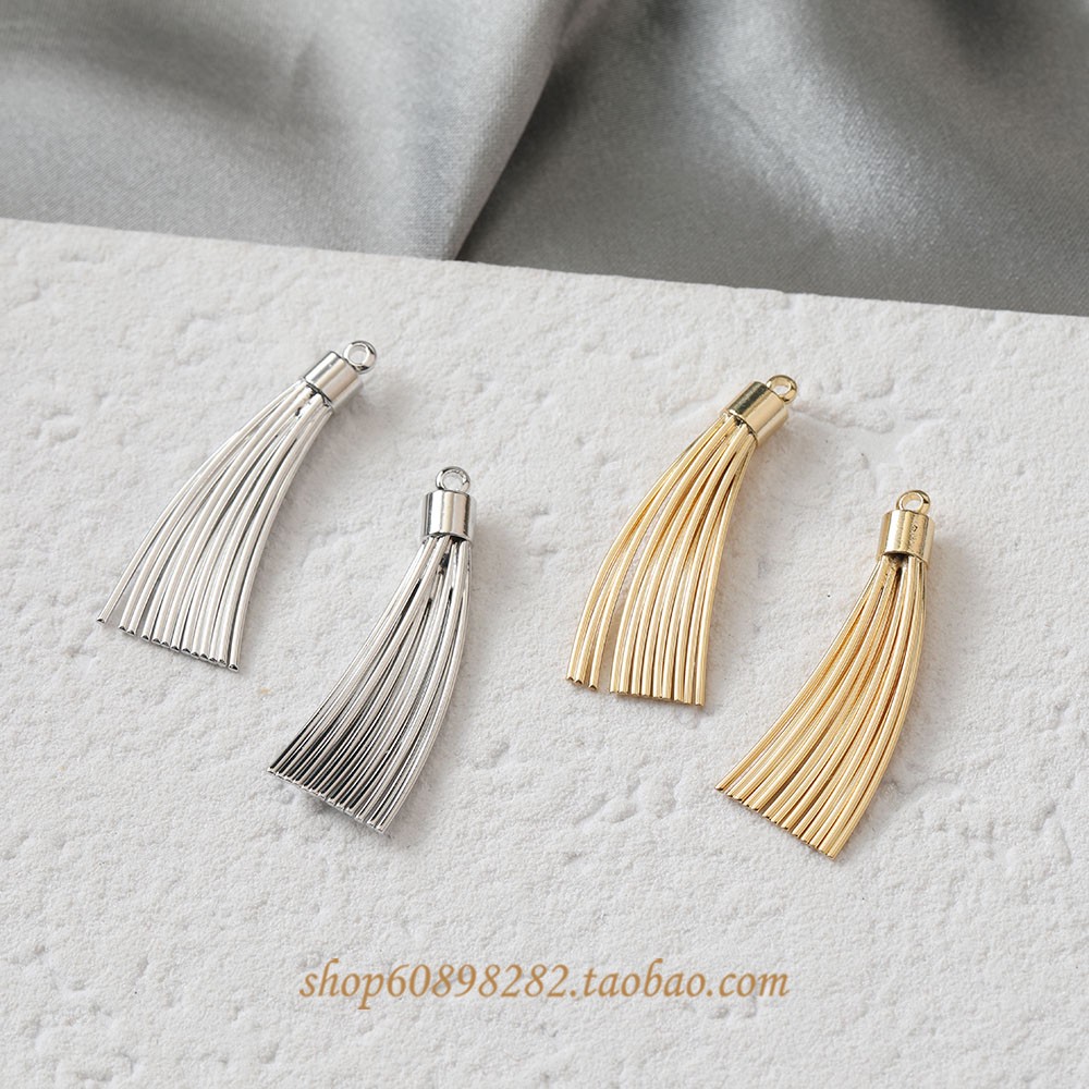 包金流苏吊坠耳饰项链保色铜