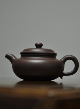 友兰轩 纯手工传统 原矿40目老紫泥 150CC宜兴紫砂壶小品号仿古壶