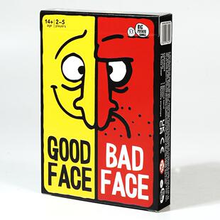 中英文好脸坏脸good face bad face桌游卡牌亲子互动聚会休闲游戏