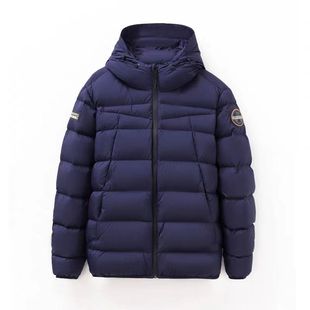 挪威地理 户外防风雨 无惧寒冬95鹅绒加厚连帽羽绒服男