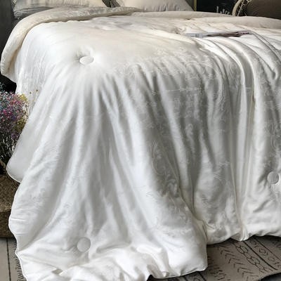 60支提花大豆纤维柔软轻舒贡缎