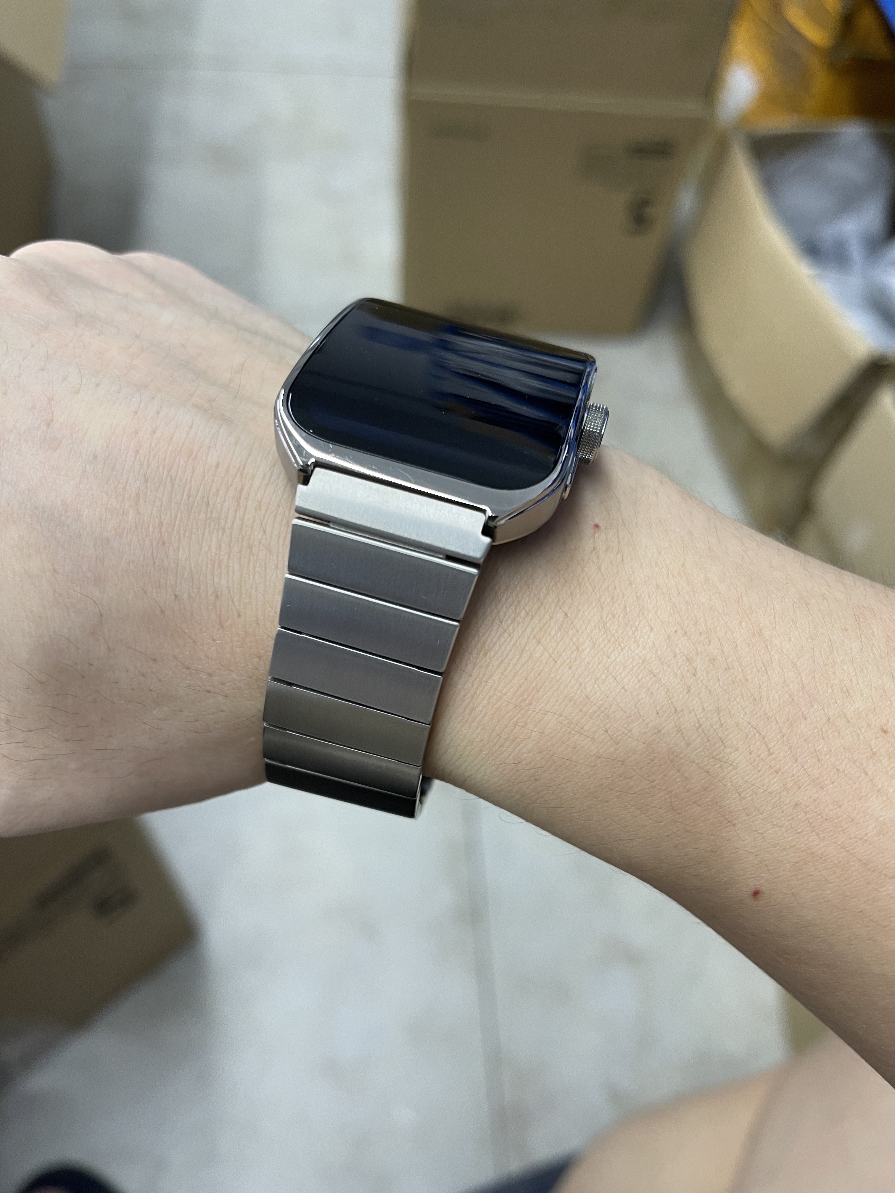 适用Oppo Watch4pro钛合金属表带纯钛快拆调蝴蝶扣oppo watch X