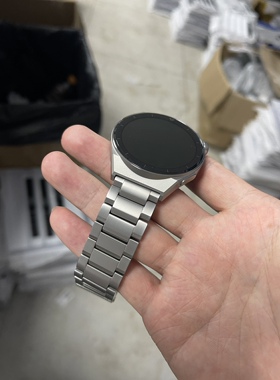 适用华为GT3Pro钛合金纯钛金属表带22mm隐形蝴蝶扣表带watch3pro