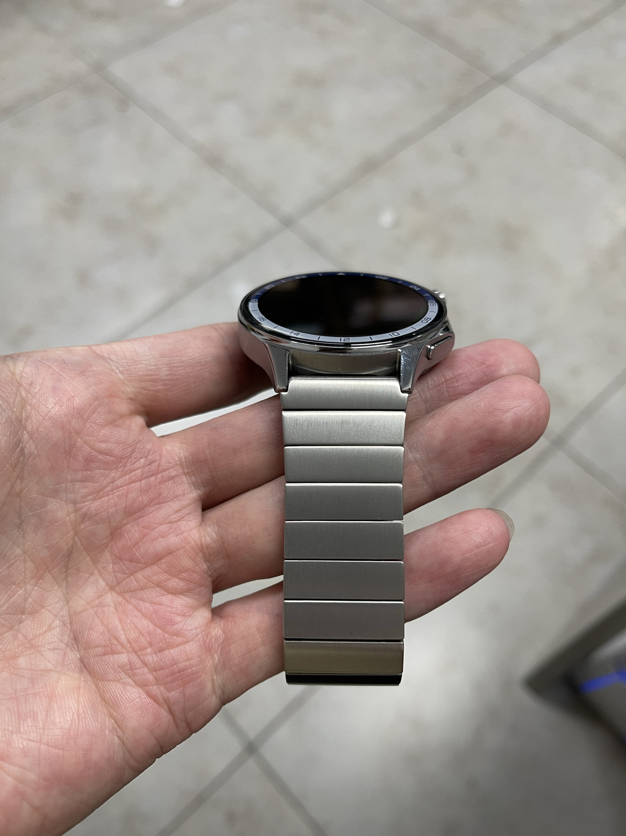 用于Oppo Watch X/X2钛合金金属竹节快拆调节表带凸型接口钛表带