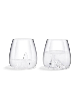 美国 MoMA 山水玻璃对杯 Glasscape Glassware 简约新中式酒杯