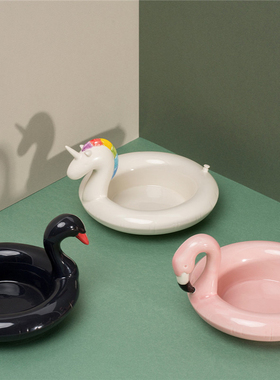西班牙 DOIY 鸟在水中浮游陶瓷碗 Floatie serving bowl 实用装饰