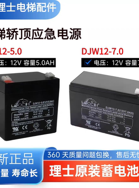 巨人通力电梯配件理士DJW12-4.5ah蓄电池轿顶应急12V4.5AH5A7ah9a