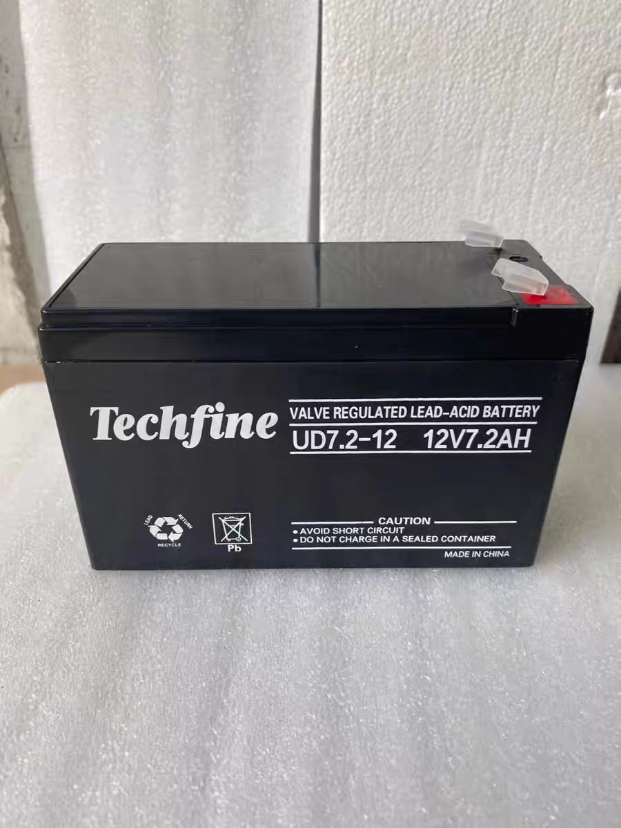 Techfine泰琪丰蓄电池UD7.2-12 12V7.2AH安防主机电梯消防UPS电源