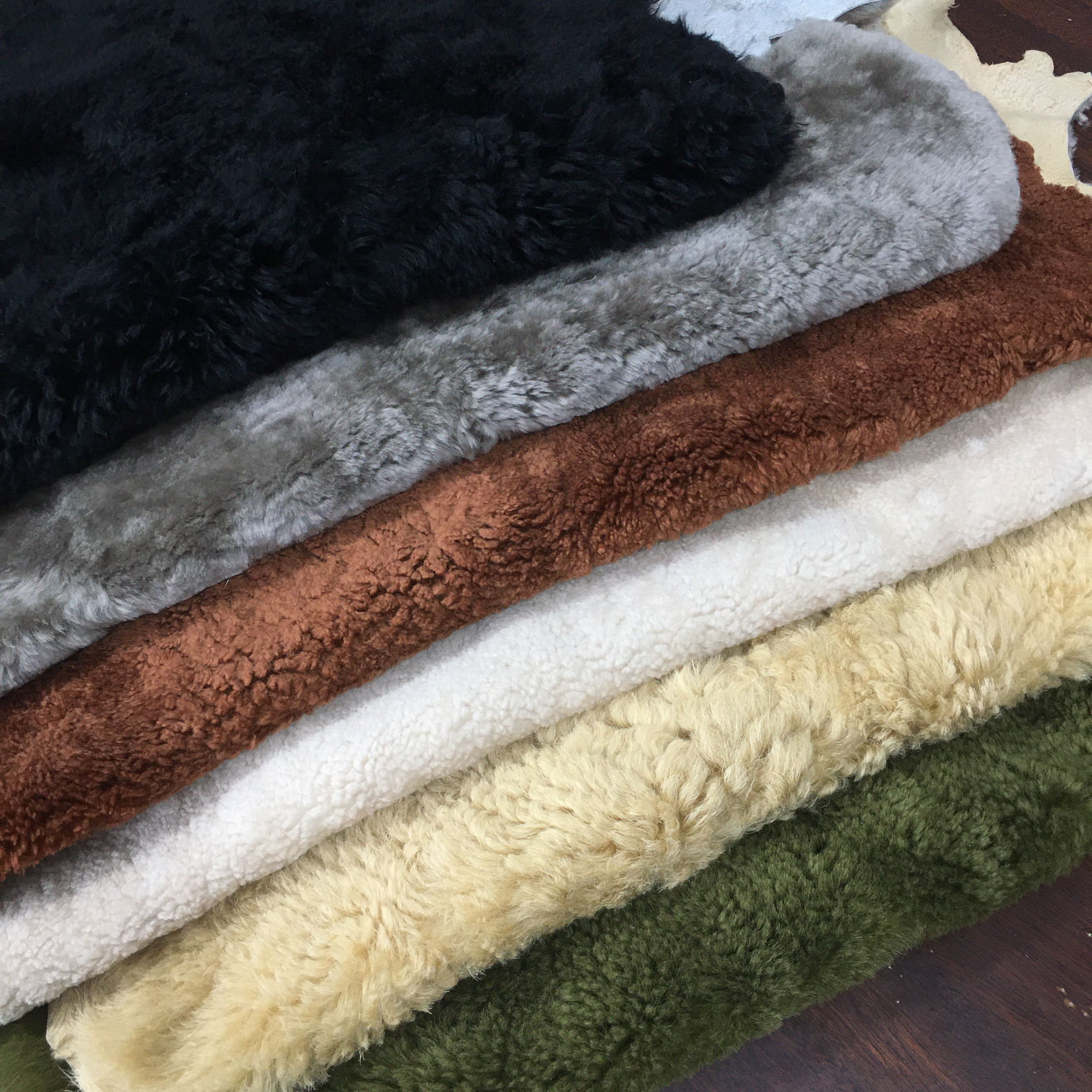 yg490羊羔毛皮毛一体真皮手工DIY皮料