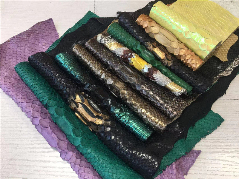 特种皮料大虫蛇皮皮料库存清仓