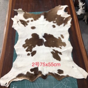 天然原生态原色胎牛奶牛毛皮毛一体真皮服装鞋靴箱包手工DIY皮料