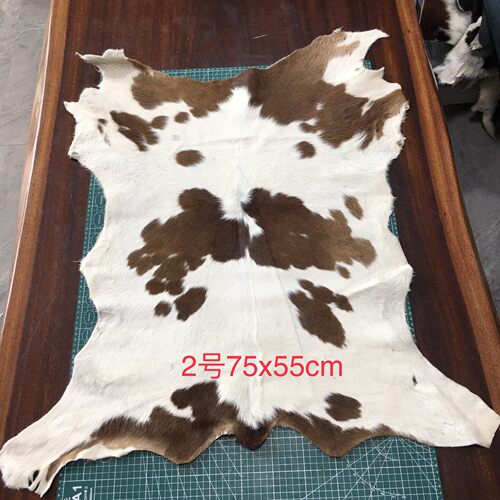 天然原生态原色胎牛奶牛毛皮毛一体真皮服装鞋靴箱包手工DIY皮料