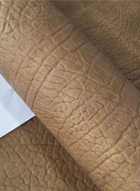 大象纹头层牛皮箱包鞋靴皮具1mm偏软手工DIY真皮皮料 20英尺D4130