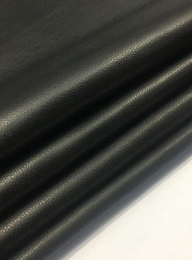 B1395黑色自然摔头层牛皮真皮手工DIY皮料1.9mm偏软箱包鞋靴皮具