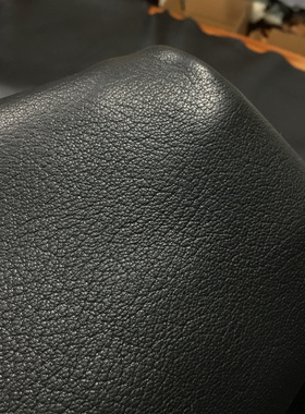 LP5黑色鹿皮特种动物真皮手工DIY皮料1.4-1.6mm软