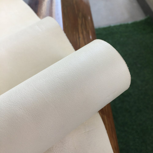 C1360白色无铬鞣环保牛皮1.8mm偏软头层真皮手工DIY皮料