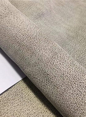 B1312复古磨砂水洗头层小牛皮野牛纹1.5软真皮手工DIY皮料