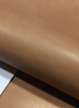 C3288平纹头层小牛皮鞋靴箱包里皮真皮手工DIY皮料1mm微挺