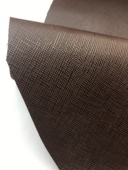 G3350深咖色十字纹1.5头层牛皮真皮箱包鞋 靴皮具面料手工DIY皮料