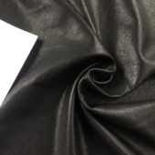 黑色植鞣羊皮真皮手工DIY皮料1mm软服装 料