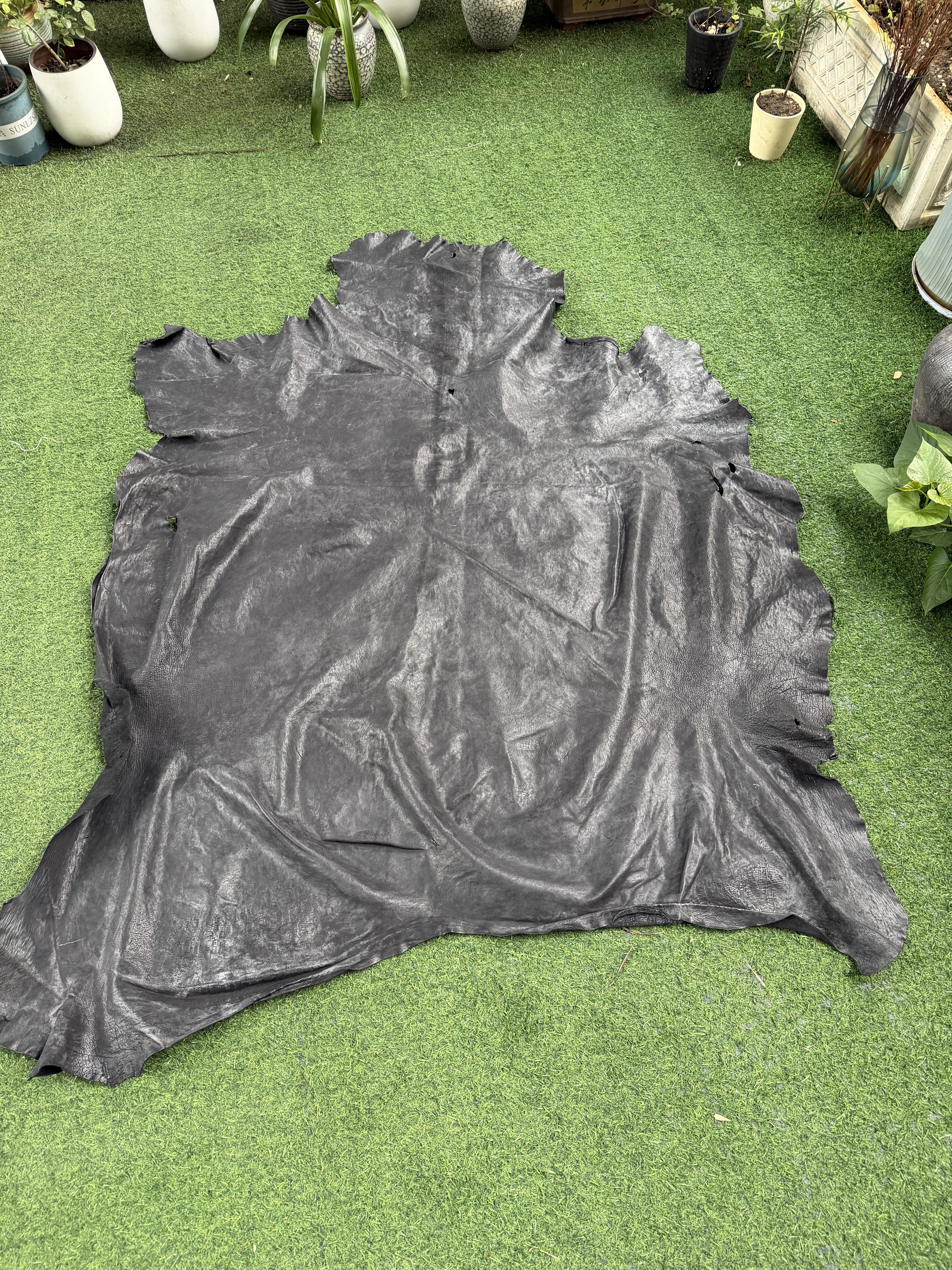 高脂油蜡植鞣马皮全粒面缩纹雾面1.5mm软服装鞋靴箱包手工DIY皮料