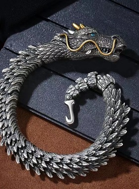 S925泰银龙骨高级感手环银饰品