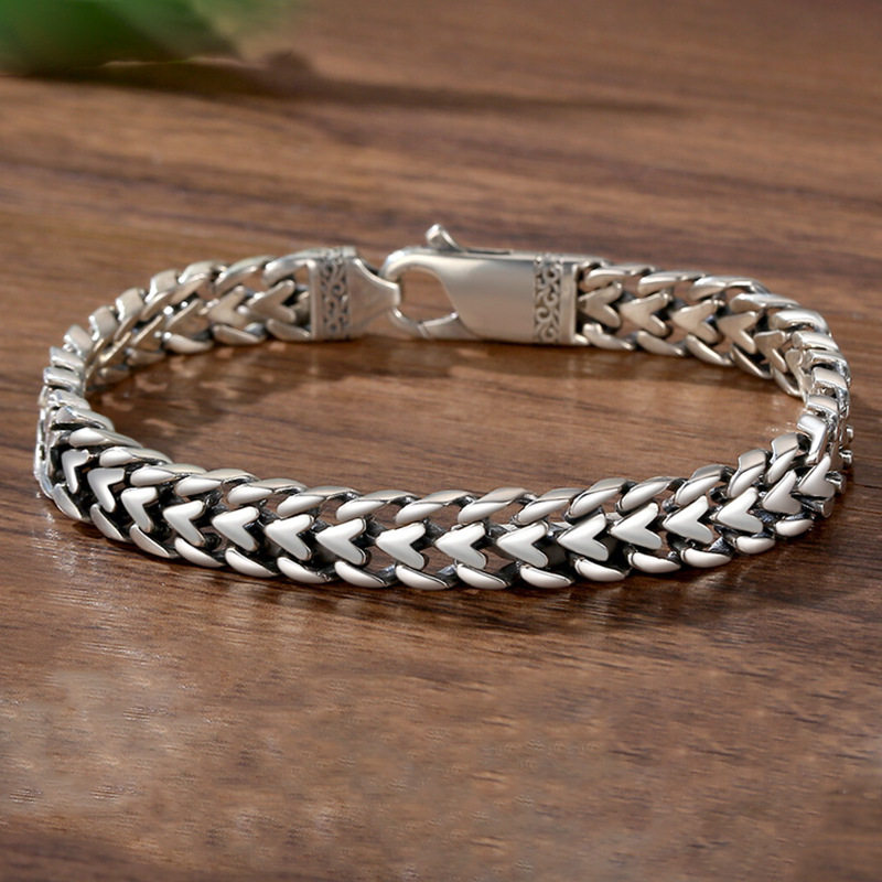 新品心形手链男潮款高级感嘻哈时尚百搭手环情人节礼物