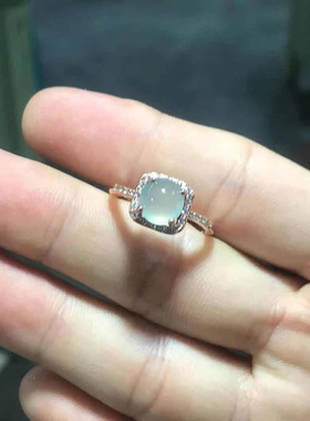 新品镶嵌高冰玉髓女戒指指环送礼
